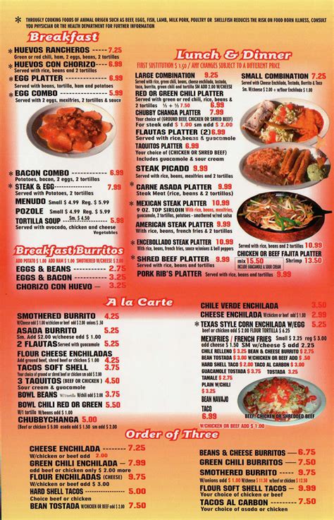 senor chubby's|chubby's restaurant menu with prices.